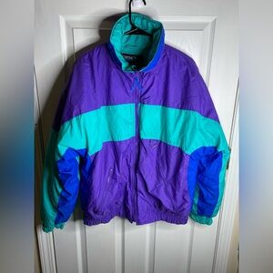 Fast Tracks- Womens 90s Vintage Nylon Coat Size Large